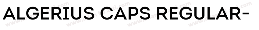 Algerius Caps Regular字体转换